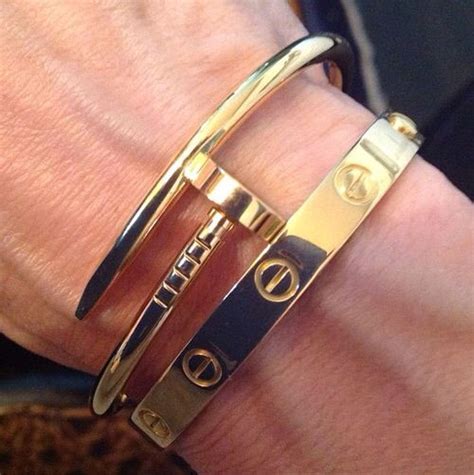 cartier nail bracelet men's